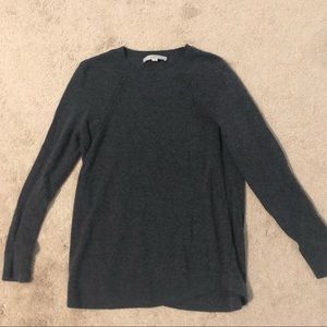 Loft gray sweater (nylon/wool) with hole details